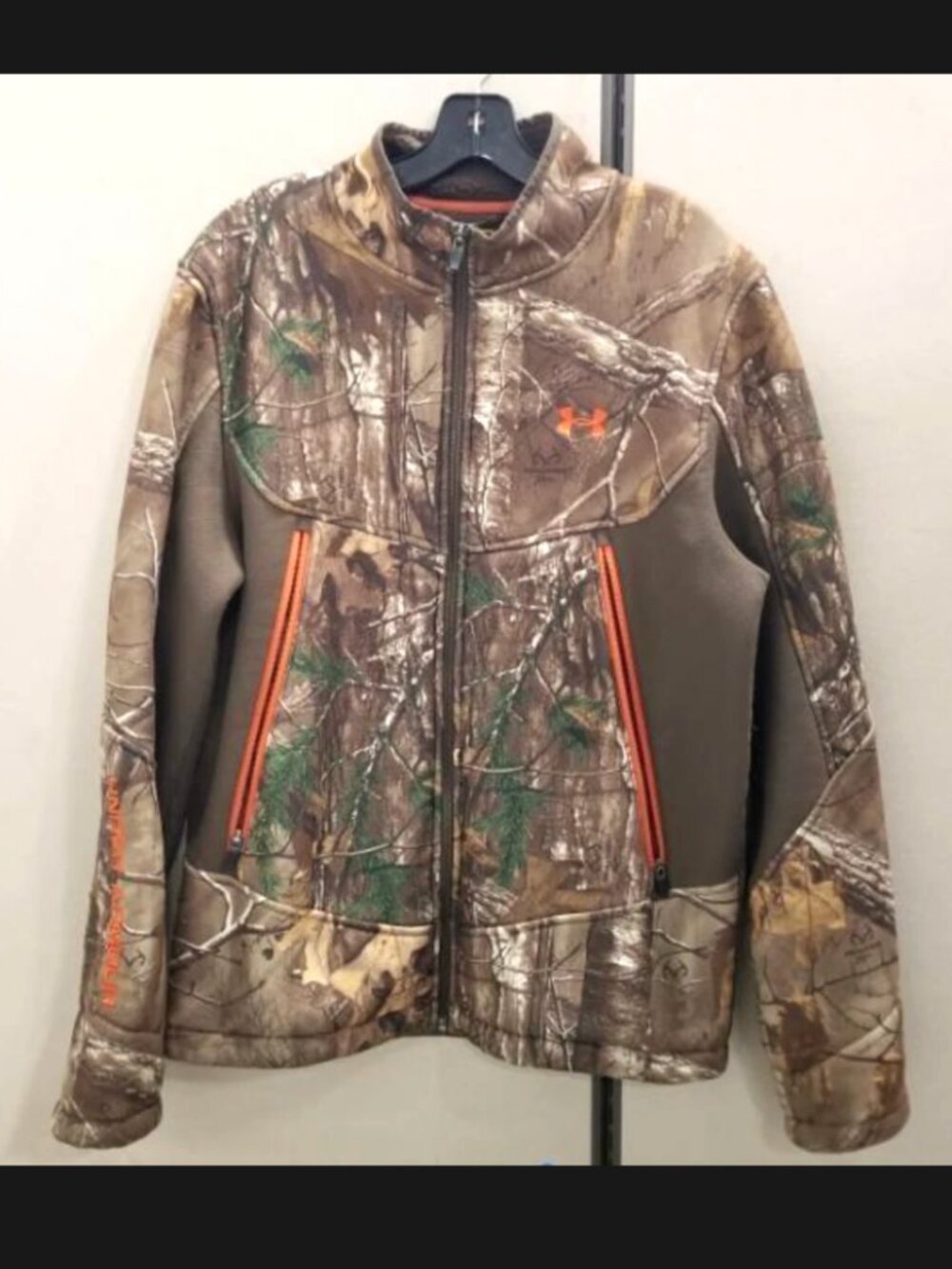 Under Armour Ayton Jacket Mens L Brown Realtree Fleece Camo UA Storm AP Xtra